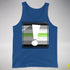 Agender Pride Flag Exclamation Point Premium Tank Top - Royal Blue